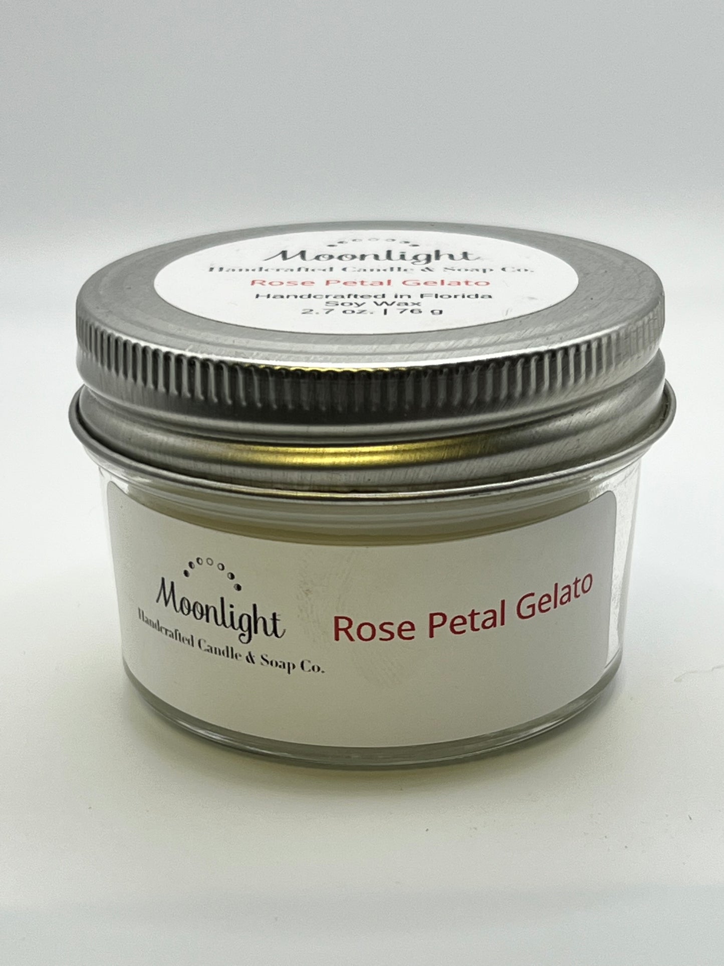 Rose Petal Gelato - Soy Wax Candle