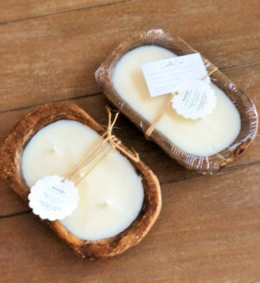 Wood Bowl - Three Wick - Soy Wax Candle