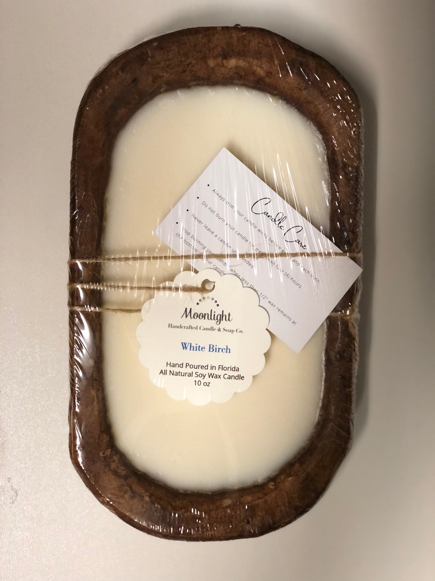 Wood Bowl - Three Wick - Soy Wax Candle